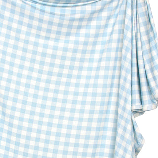 Lou Lou and Company Knit Swaddle Blanket - Walker
Close-up of a blue and white checkered fabric