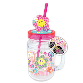 Hot Focus Mason Jar - Groovy Flower