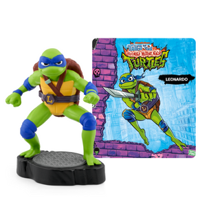 Tonies Character: Teenage Mutant Ninja Turtles: Leonardo
Toy figure of a turtle character from 'Teenage Mutant Ninja Turtles' with packaging in the background.