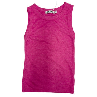 T2Love Fitted Crew Neck Tank - Hot Pink