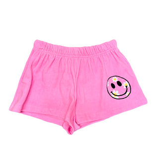 FBZ Flower Smiley Neon Pink Shorts