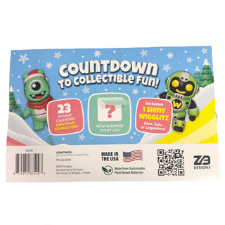 Wigglitz Advent Calendar 2026 toy with colorful compartments and festive holiday design, perfect for counting down to Christmas.
