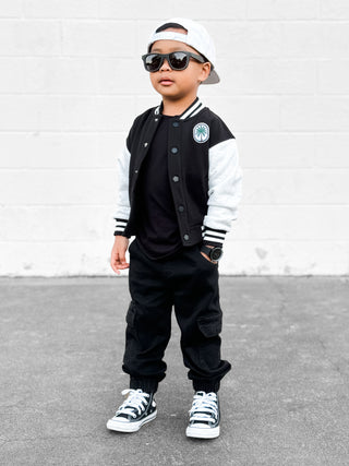 Little Bipsy Cargo Denim Jogger - Black Wash