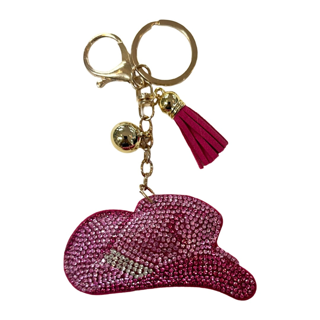 Cowgirl Hat Rhinestone Keychain Cowgirl Hat Rhinestone Keychain