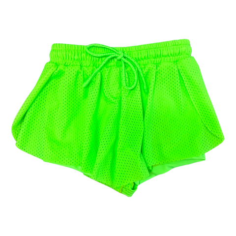 FBZ Neon Green Mesh Shorts