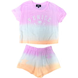 FBZ Pink & Peach Ombre Star Shorts