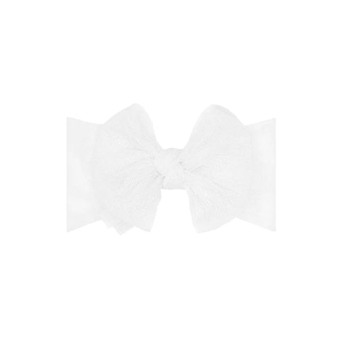 Baby Bling, Baby Bling Itty Bitty Tulle FAB - Pleated White - Basically Bows & Bowties