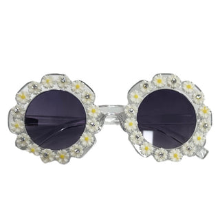 Bari Lynn Daisy w/Swarovski Embellished Sunglasses - White, Bari Lynn, Bari Lynn, Bari Lynn Accessories, Bari Lynn Sunglasses, Bari Lynn Swarovski Crystal Sunglasses, cf-type-sunglasses, cf-v