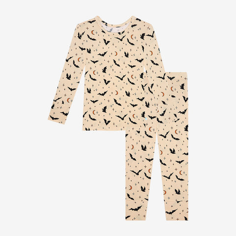 Posh Peanut Spooky Bats L/S Basic Loungewear, Posh Peanut, cf-size-2t, cf-type-pajama-set, cf-vendor-posh-peanut, Halloween, Halloween Pajamas, Pajama, Pajamas, Posh Peanut, Posh Peanut L/S B