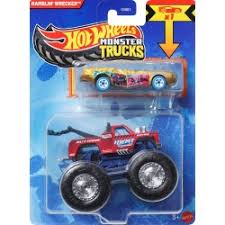 Mattel Hot Wheels Monster Truck 1:64 with Crushable Car