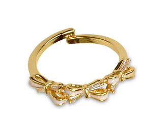 Iscream, Iscream Beautiful Bows Ring and Necklace Set - Basically Bows & Bowties