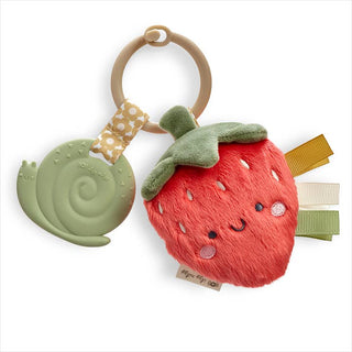 Itzy Ritzy, Itzy Ritzy Itzy Pal™ Plush + Teether - Strawberry - Basically Bows & Bowties
