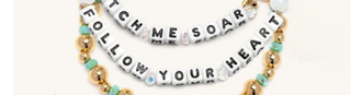 Little Words Project Bracelet - Disney Princess: Jasmine
Set of bracelets with motivational phrases and Disney Princess branding on a white background