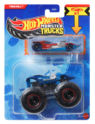 Mattel Hot Wheels Monster Truck 1:64 with Crushable Car