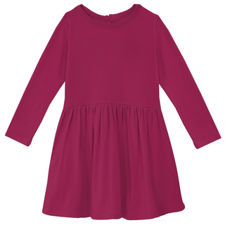 KicKee Pants Twirl L/S Dress, KicKee Pants, All Things Holiday, KicKee, KicKee Pants, Twirl Dress, Dress - Basically Bows & Bowties