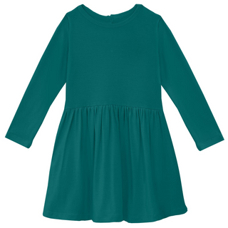 KicKee Pants Twirl L/S Dress, KicKee Pants, All Things Holiday, KicKee, KicKee Pants, Twirl Dress, Dress - Basically Bows & Bowties