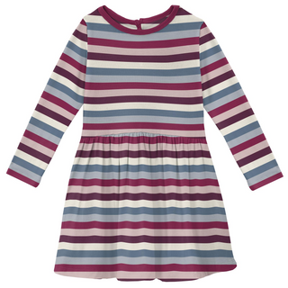 KicKee Pants Twirl L/S Dress, KicKee Pants, All Things Holiday, KicKee, KicKee Pants, Twirl Dress, Dress - Basically Bows & Bowties