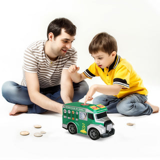 Kid Galaxy Road Rockers Motorized Lights and Sound Sort n Save Bank Truck
