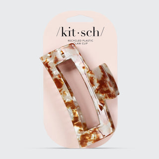 Kitsch, Kitsch Eco-Friendly Jumbo Open Shape Claw Clip - Brown - Basically Bows & Bowties