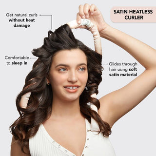 Kitsch Satin Heatless Curling Set - Sunset Tie Dye, Kitsch, Curler, Hair Curler, Kitsch, Satin Curler, Hair Accessories - Basically Bows & Bowties