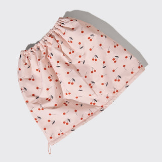 Kitsch Satin-Lined Flexi Shower Cap - Cherry Print
