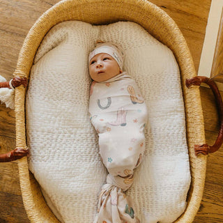 Copper Pearl Cheyenne Knit Swaddle Blanket