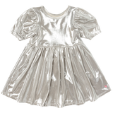 Pink Chicken Girls Lame Laurie Dress - Champagne, Pink Chicken, Big Girls Clothing, cf-size-6y, cf-size-7y, cf-size-8y, cf-type-dress, cf-vendor-pink-chicken, Champagne, Dress, Dress for Girl