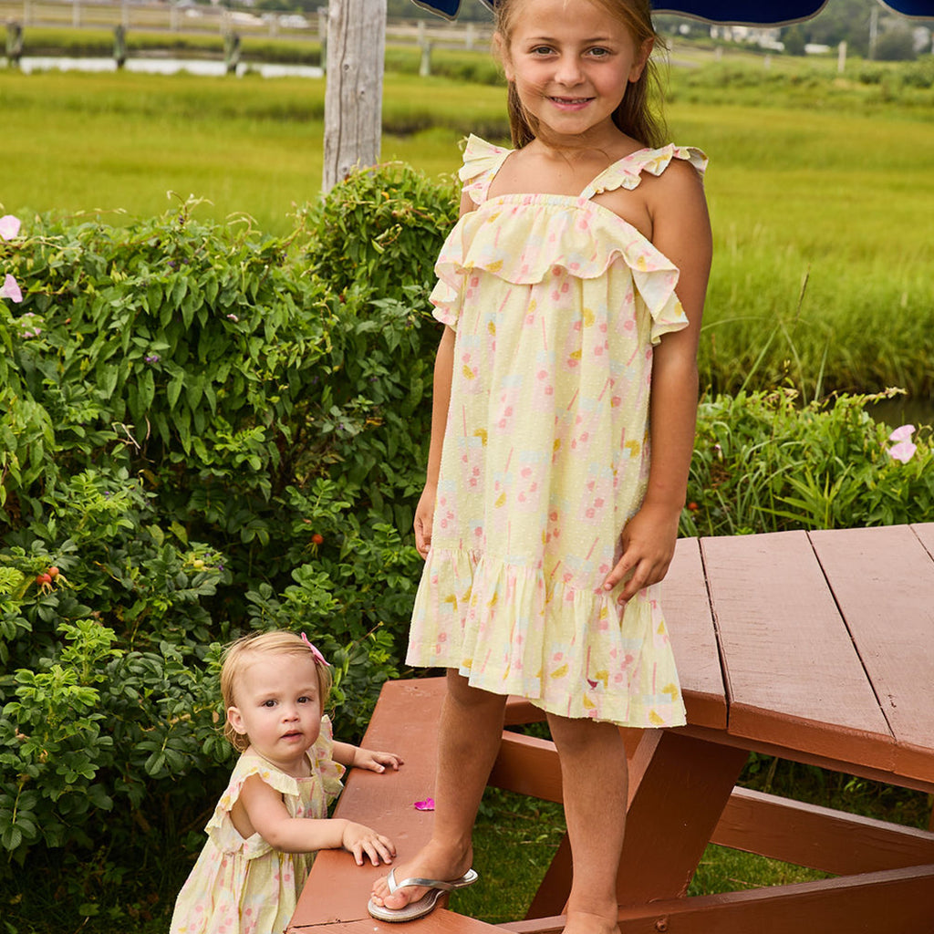 Pink Chicken Girls Jaipur Dress II Red autumn strawflower
