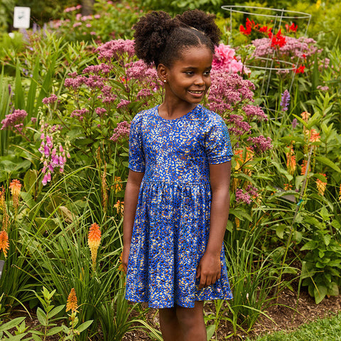 Pink chicken garden dress top