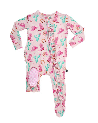 Lev Baby Adeline Ruffled Zippered Footie