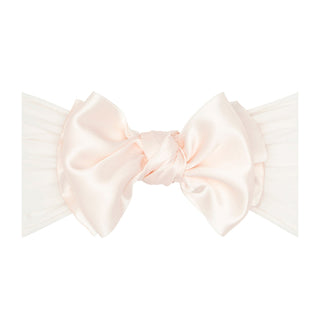 Baby Bling Satin FAB Headband - Ballet Pink