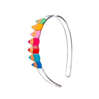 Lilies & Roses Vibrant Color Pencils Headband, Lilies & Roses, Acrylic Headband, Back to School, cf-type-headband, cf-vendor-lilies-&-roses, Lilie & Roses, Lilie & Roses Headband, Lilies and 