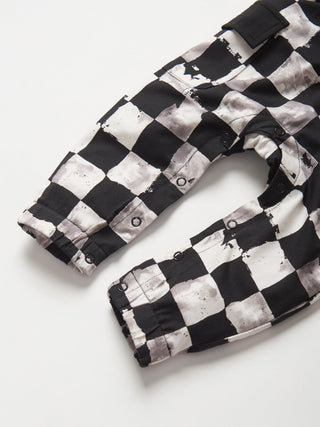 Little Bipsy Checkered Tank Romper