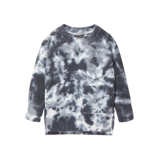 Little Bipsy Marble Pullover - Blue
Tie-dye sweatshirt on a white background