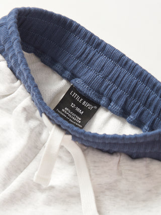 Little Bipsy USA Raw Edge Sweatshort - Heather Grey