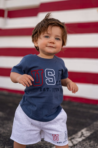 Little Bipsy USA Tee - Navy