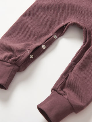 Little Bipsy Collection, Little Bipsy Waffle Romper - Huckleberry - Basically Bows & Bowties