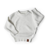 Little Bipsy Chunky Sweater - Off White, Little Bipsy Collection, cf-size-0-3-months, cf-size-12-18-months, cf-size-18-24-months, cf-size-2-3, cf-size-3-4, cf-size-3-6-months, cf-size-4-5, cf