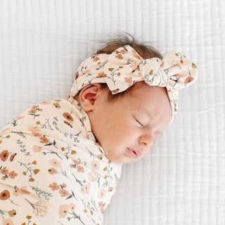 Lou Lou and Company Rachel headband featuring soft fabric and bow detail, perfect for stylish everyday wear.