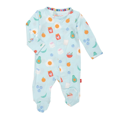 Magnetic Me Love You Brunches Modal Magnetic Footie, Magnificent Baby, Baby Shower, Baby Shower Gift, cf-size-0-3-months, cf-size-3-6-months, cf-size-newborn, cf-type-footie, cf-vendor-magnif