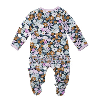 Magnetic Me Finchley Ruffle Butt Modal Magnetic Footie, Magnificent Baby, Baby Shower, Baby Shower Gift, cf-size-0-3-months, cf-type-footie, cf-vendor-magnificent-baby, Finchley, Floral, Gift