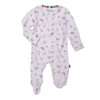 Magnetic Me Woodsy Tale Pink Modal Magnetic Footie, Magnificent Baby, Baby Shower, Baby Shower Gift, cf-size-0-3-months, cf-size-newborn, cf-type-footie, cf-vendor-magnificent-baby, Gift for 