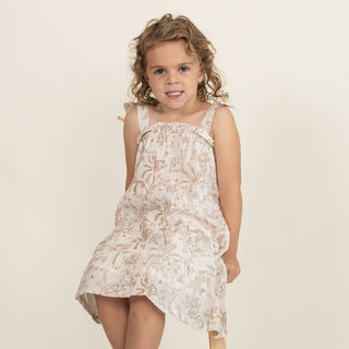 Makemake Organics Tiered Dress - Wild Tropics