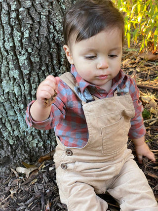 Me & Henry Jellico Cord Overalls - Stone, Me & Henry, Boys Clothing, cf-size-0-3-months, cf-size-12-18-months, cf-size-18-24-months, cf-size-3-4y, cf-size-3-6-months, cf-size-6-9-months, cf-s