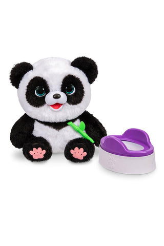 Little Live Pets™ My Baby Panda ChuChu Interactive Plush
Plush panda toy with a purple potty on a white background