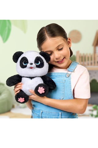 Little Live Pets™ My Baby Panda ChuChu Interactive Plush
Young girl holding a plush panda toy in a bright indoor setting
