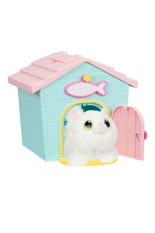 Little Live Pets™ Kitty’s Home Minis with Buildable House
Small toy house with a white fluffy creature inside on a white background