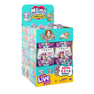 Little Live Pets™ Mama Surprise Families Adoption Pack with 2-4 Babies
Display box of Little Live Pets MGA Surprise Families on a white background