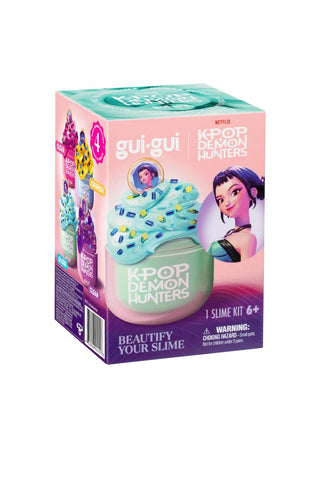 Gui Gui™ x K-Pop Demon Hunters slime kit by License 2 Play, featuring colorful slime and themed packaging.