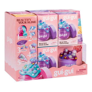Gui Gui™ Surprise Slime Kit with Mini Figure & Charms
Gul-Gul slime making kit packaging on a white background